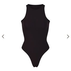 Black high neck bodysuit